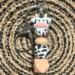Cow Keychain